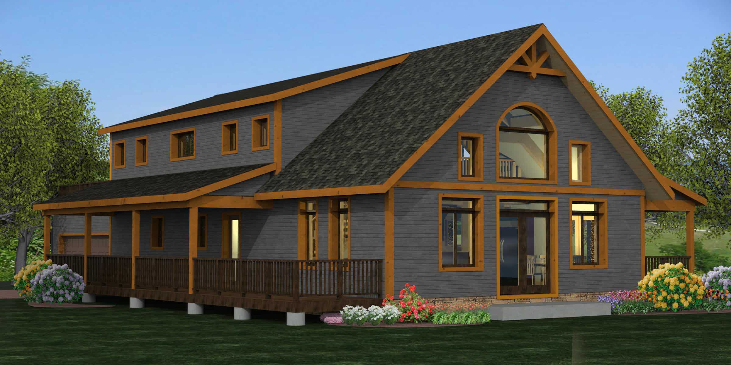 Bald Rock Confederation Log & Timber Frame