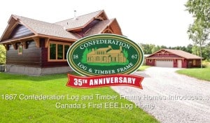 First-of-its-Kind in Canada Energy Efficient Log Product Makes Log Homes Even Greener
